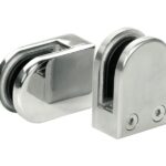 STAINLESS STEEL CURVED BACK GLASS CLAMP
