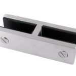 STAINLESS STEEL NARROW DOUBLE GLASS CLAMP