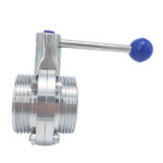 Threaded butterfly valve